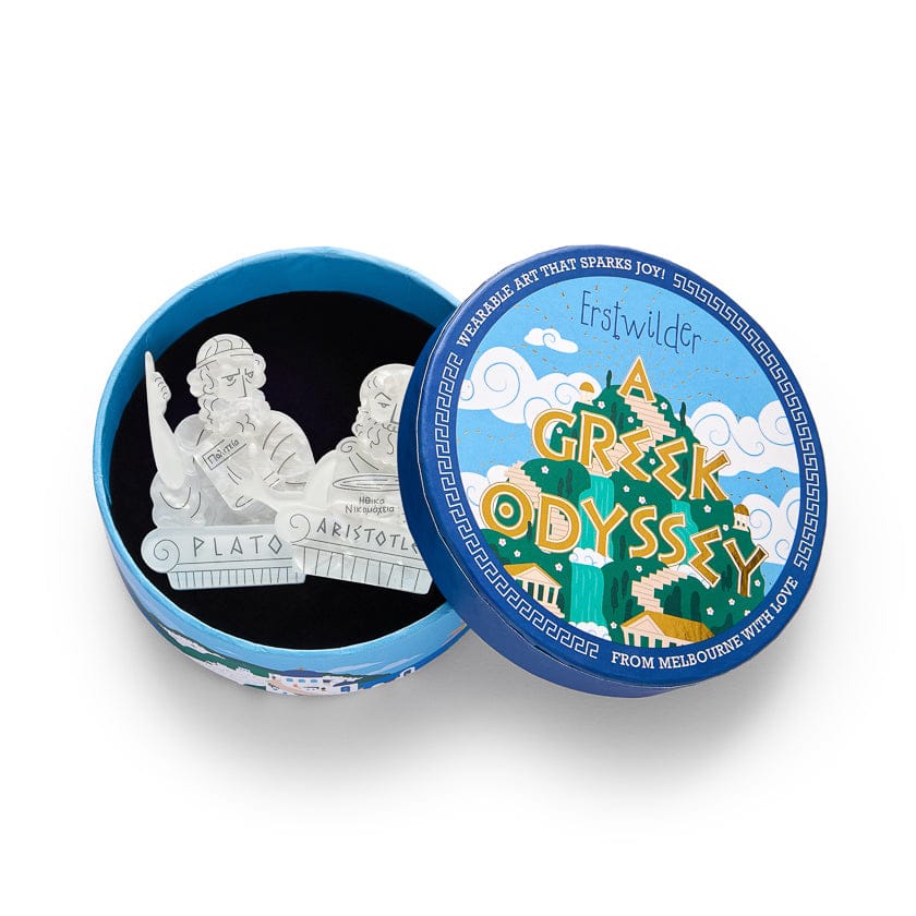 The OG Philosophers Brooch BookGeek