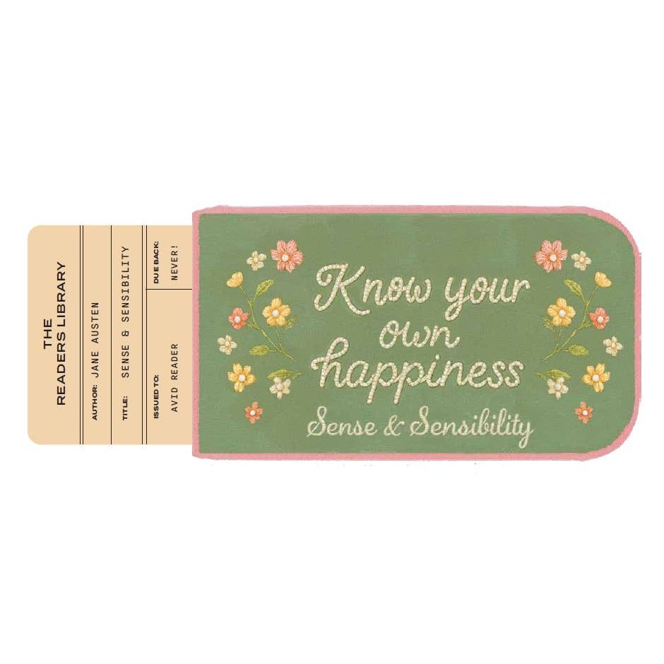 The Reading Room Glasses Pouch Sense &amp; Sensibility BookGeek