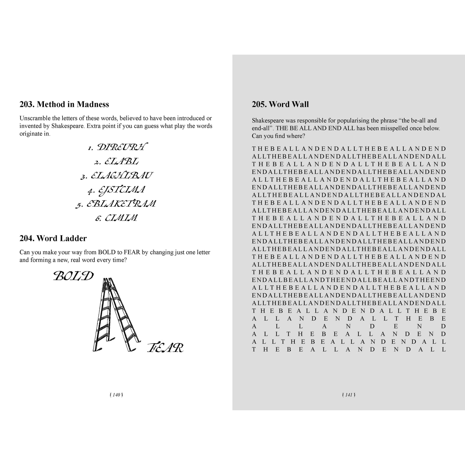 The Shakespeare Puzzle Book BookGeek