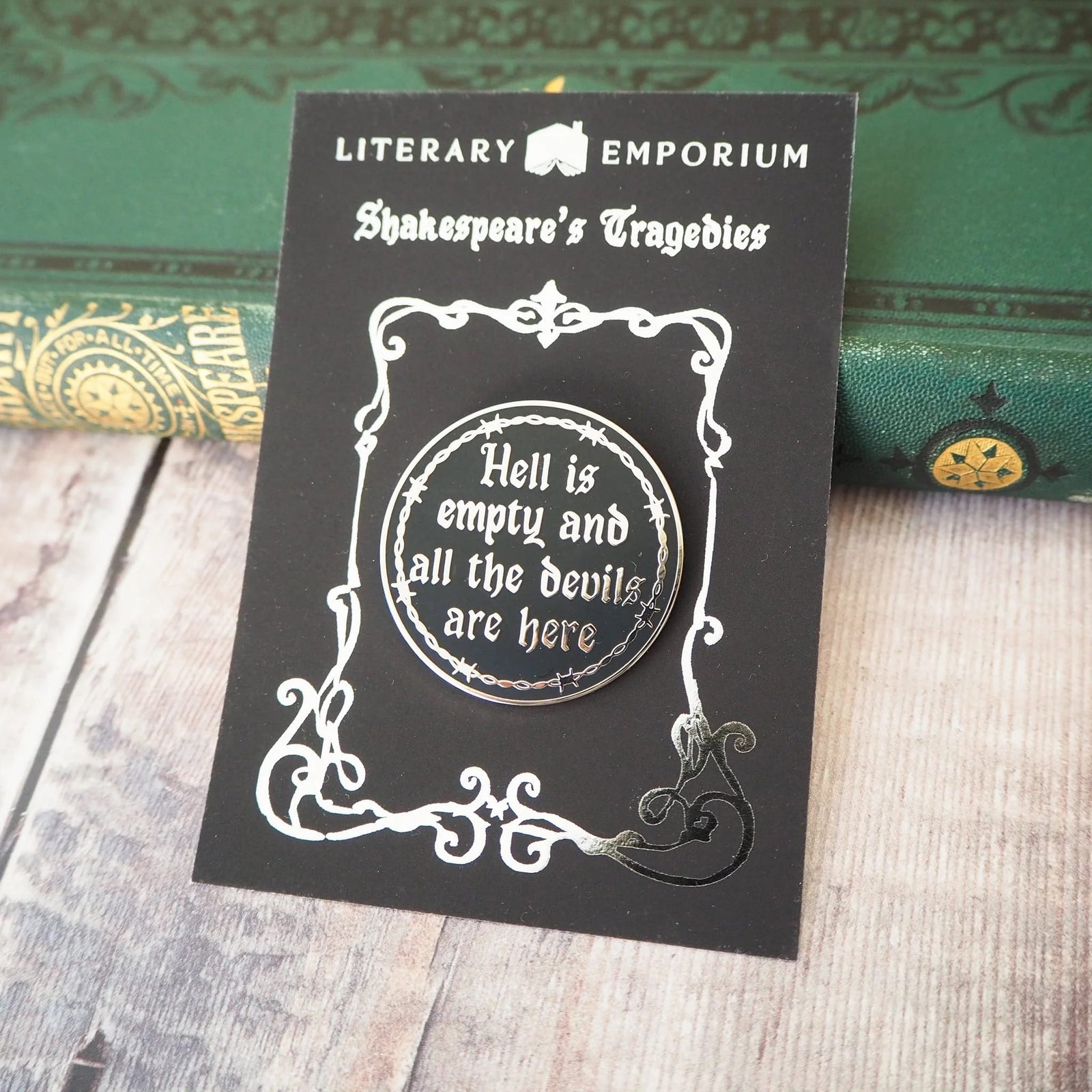 The Tempest Hell is Empty Enamel Pin BookGeek