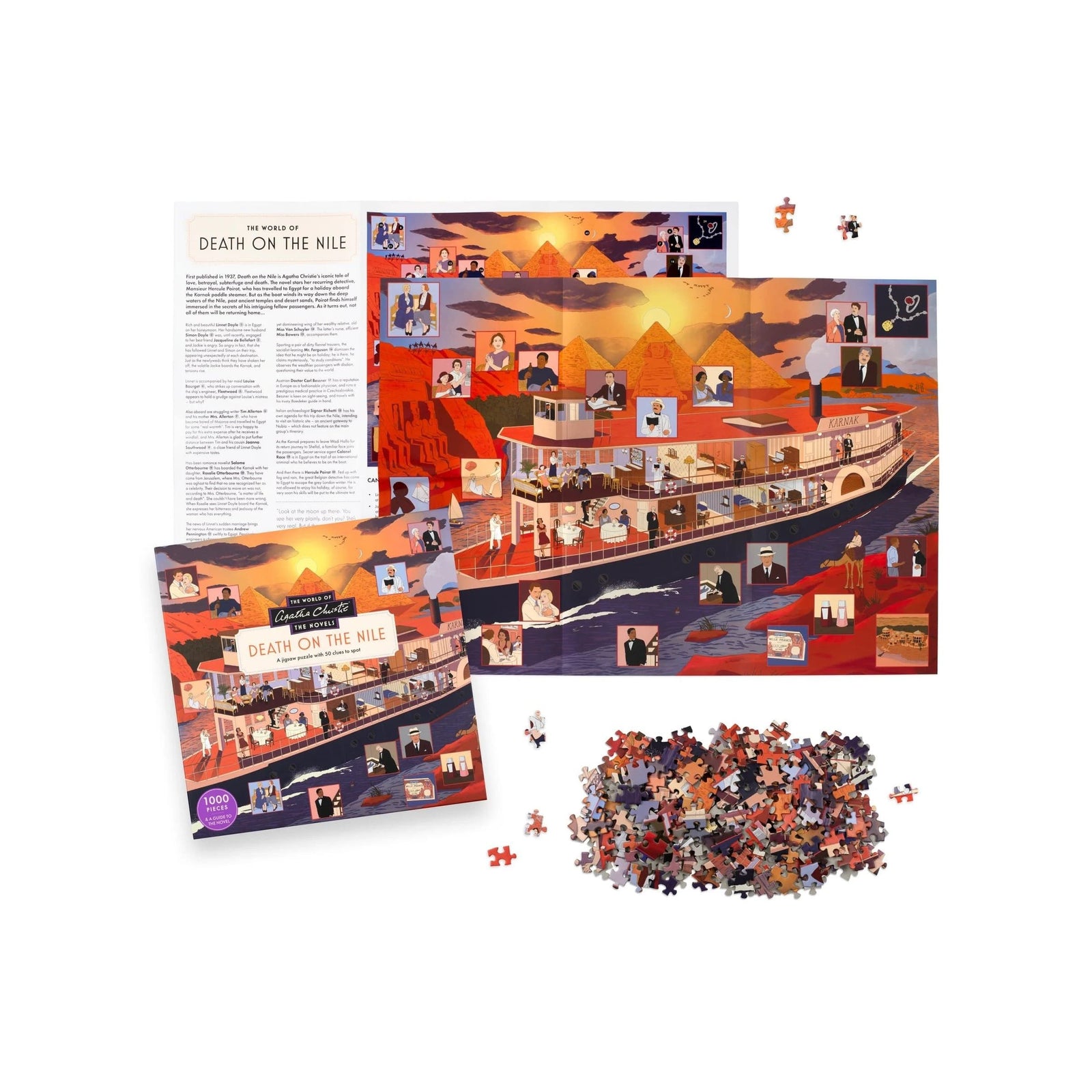 The World of Agatha Christie: Death on the Nile Jigsaw BookGeek