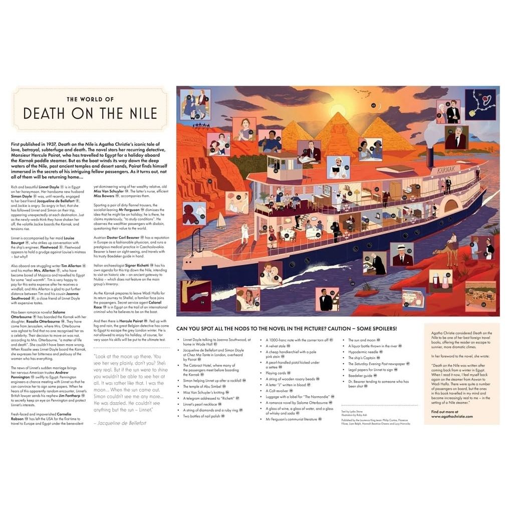 The World of Agatha Christie: Death on the Nile Jigsaw BookGeek