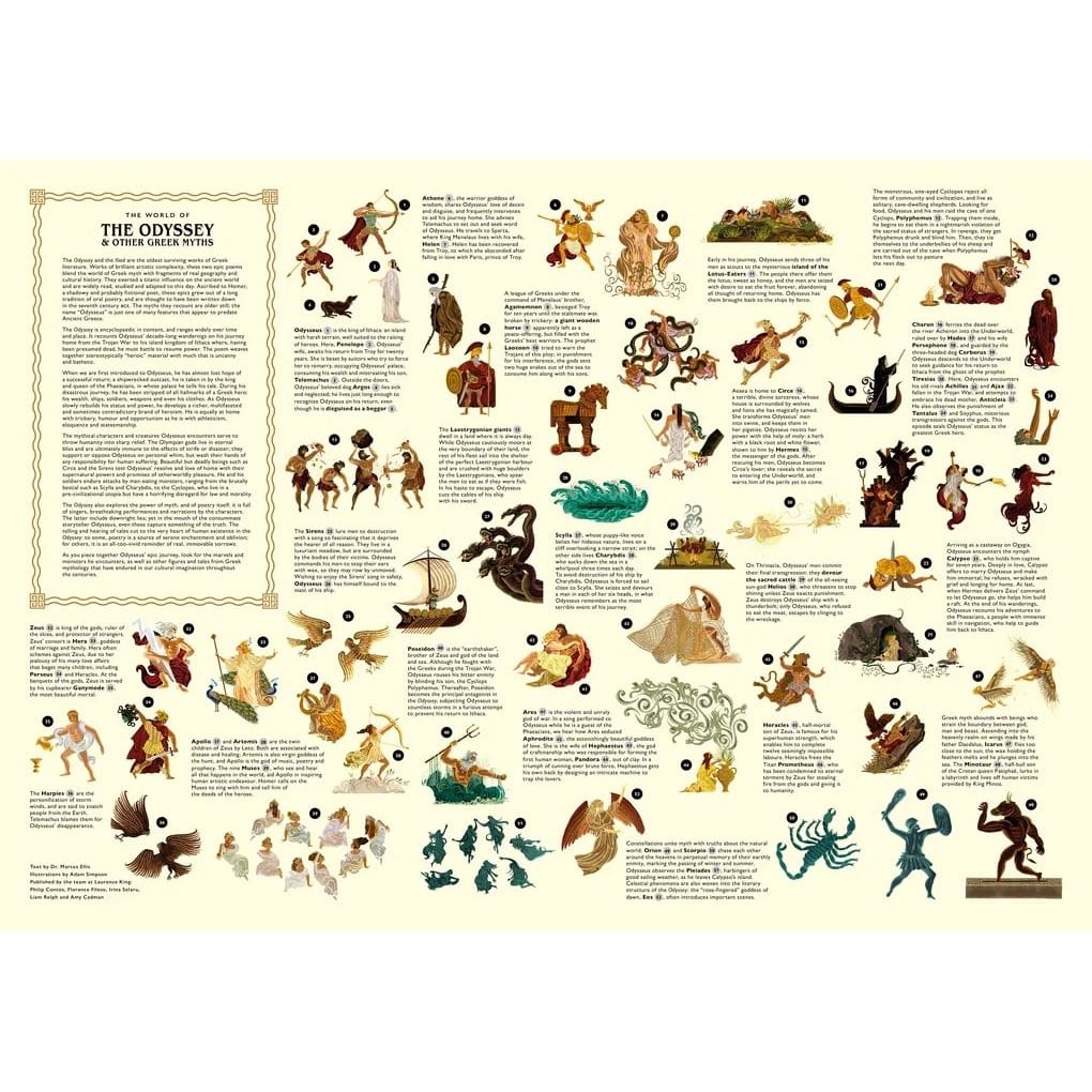 The World of the Odyssey & Other Greek Myths Jigsaw BookGeek