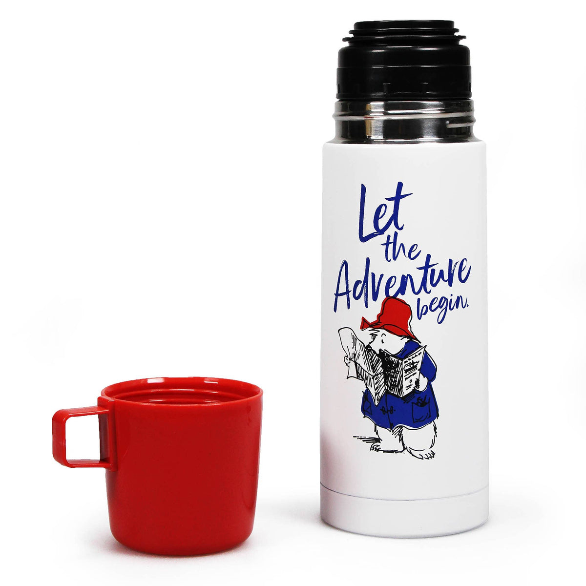 Thermal Flask Metal (350ml) - Paddington Bear (Adventure) BookGeek