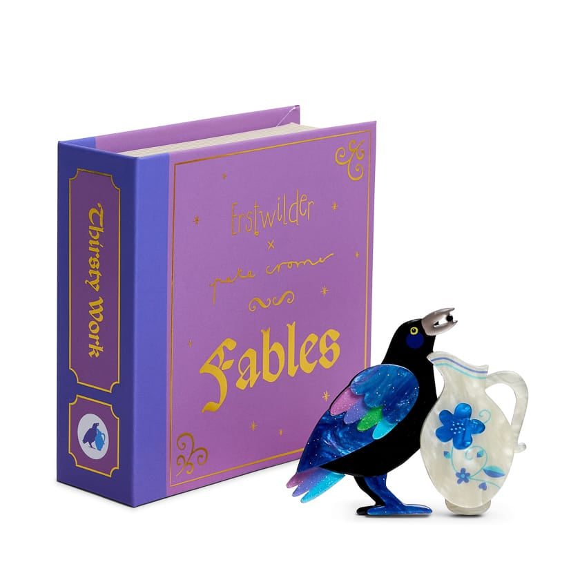 Thirsty Work Brooch BookGeek