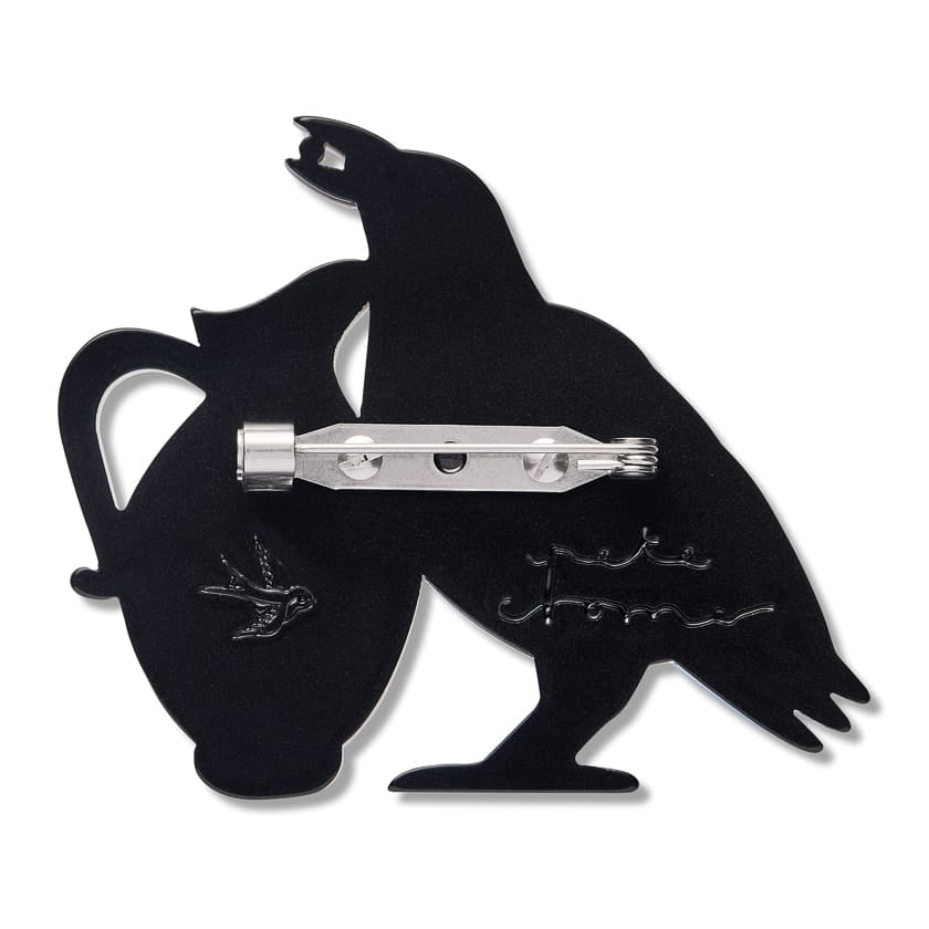 Thirsty Work Brooch BookGeek