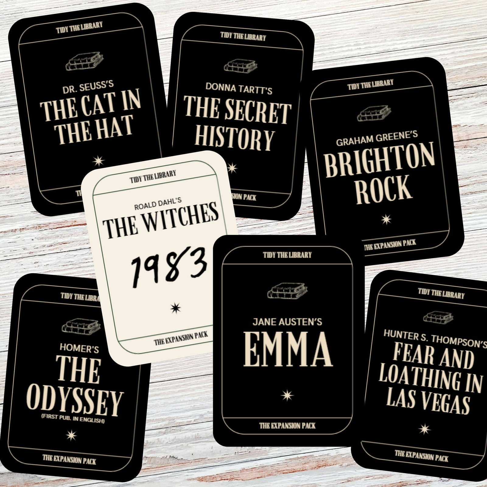 TIDY THE LIBRARY: The Expansion Pack Book Lover's Card Game BookGeek
