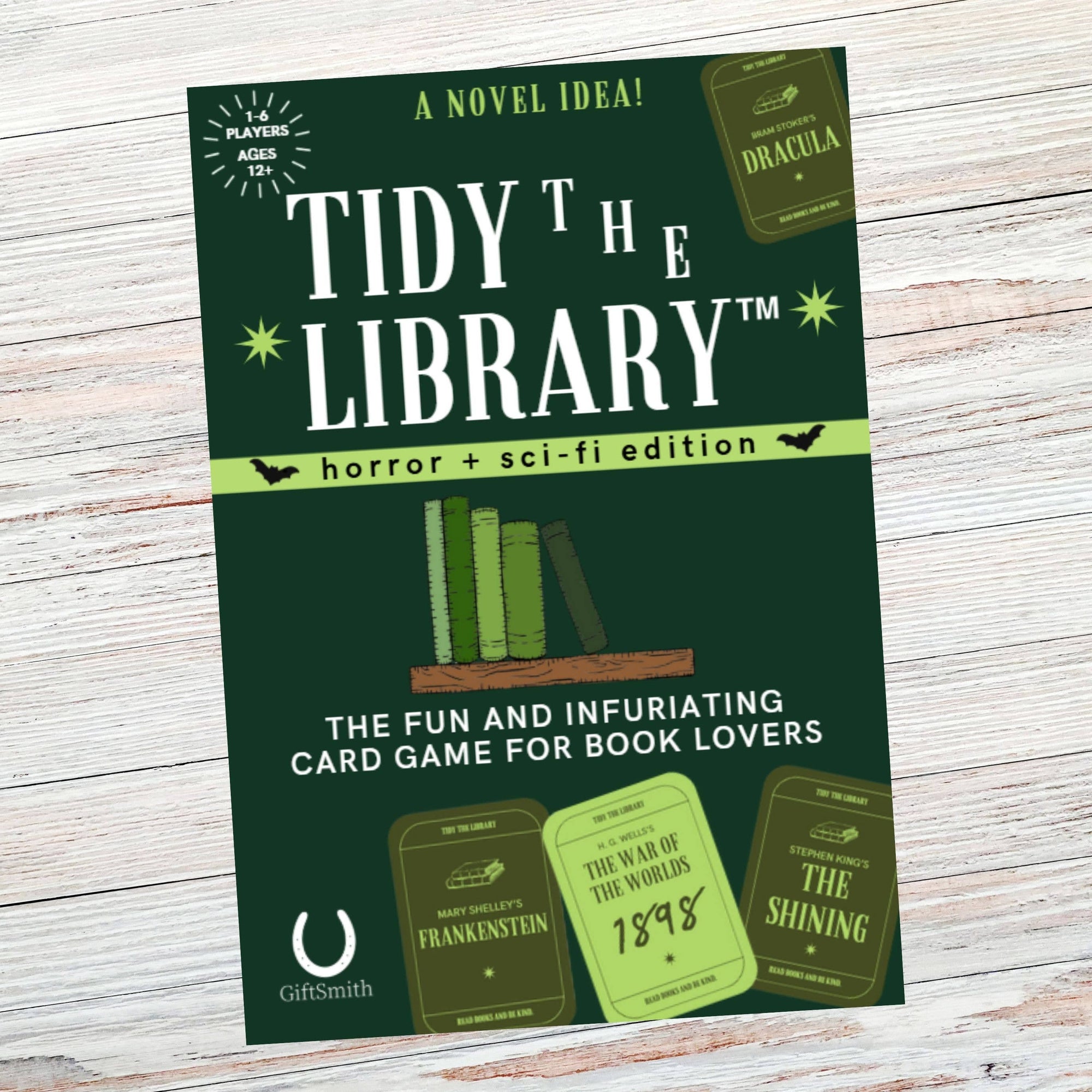 TIDY THE LIBRARY: The Horror + Sci-Fi Edition - Bookish Game BookGeek