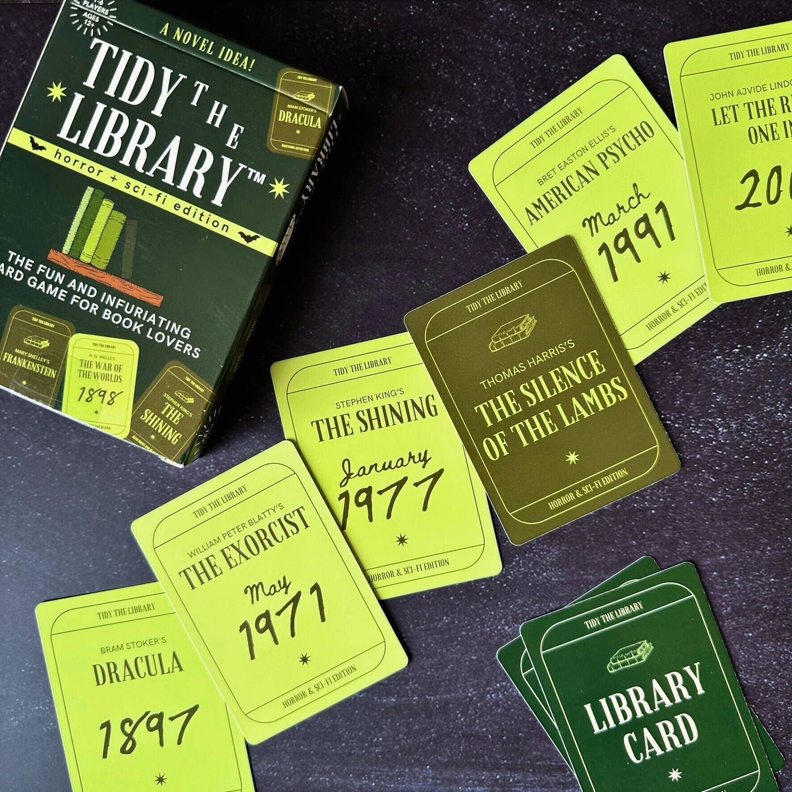 TIDY THE LIBRARY: The Horror + Sci-Fi Edition - Bookish Game BookGeek