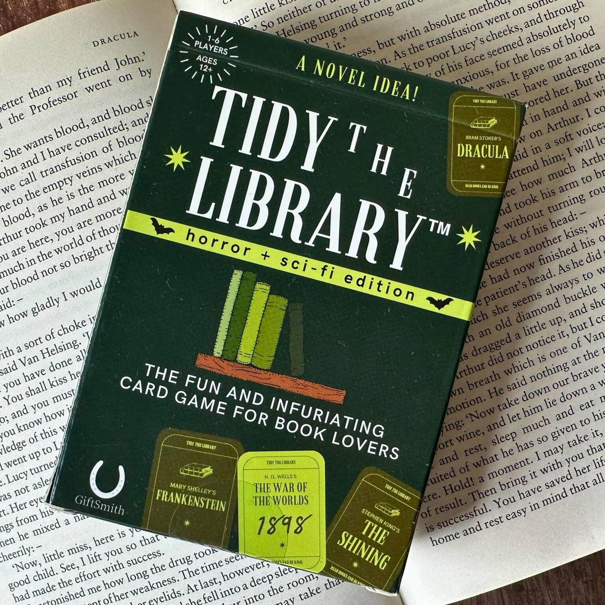 TIDY THE LIBRARY: The Horror + Sci-Fi Edition - Bookish Game BookGeek