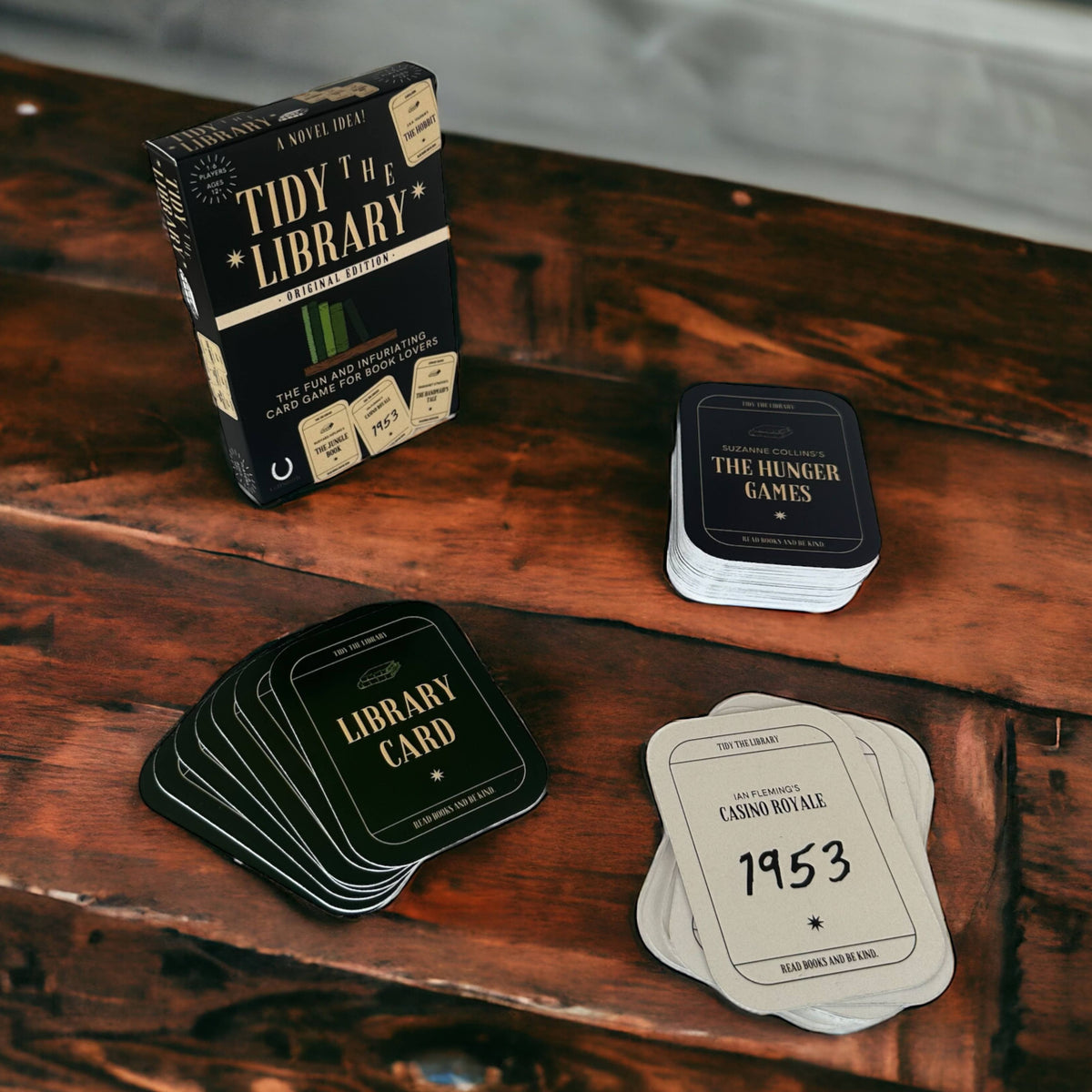 TIDY THE LIBRARY: The Original Card Game for Book Lovers BookGeek
