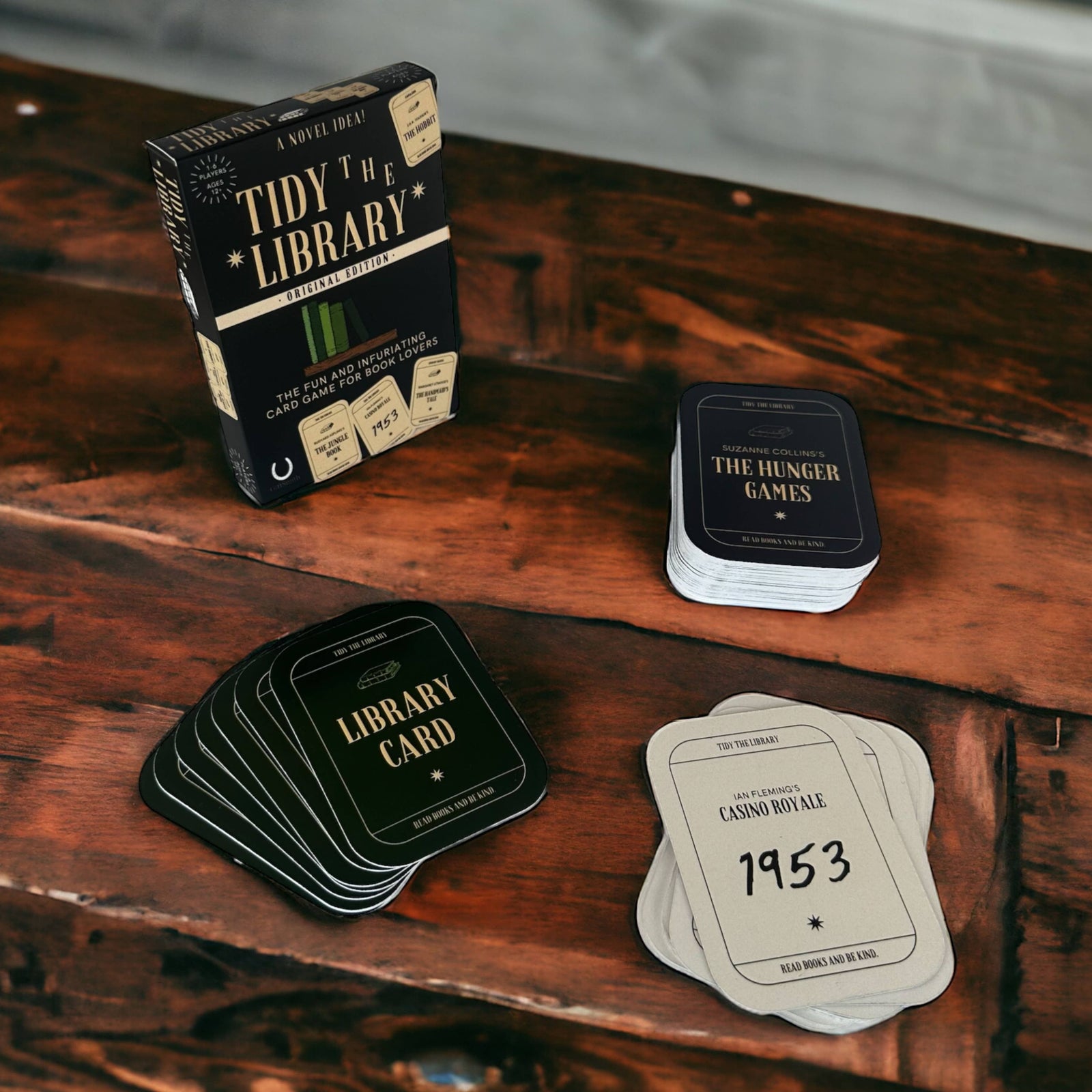 TIDY THE LIBRARY: The Original Card Game for Book Lovers BookGeek