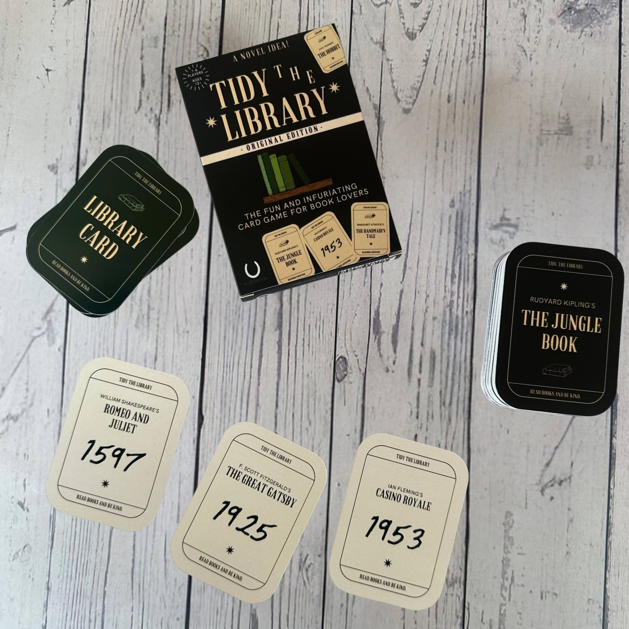 TIDY THE LIBRARY: The Original Card Game for Book Lovers BookGeek