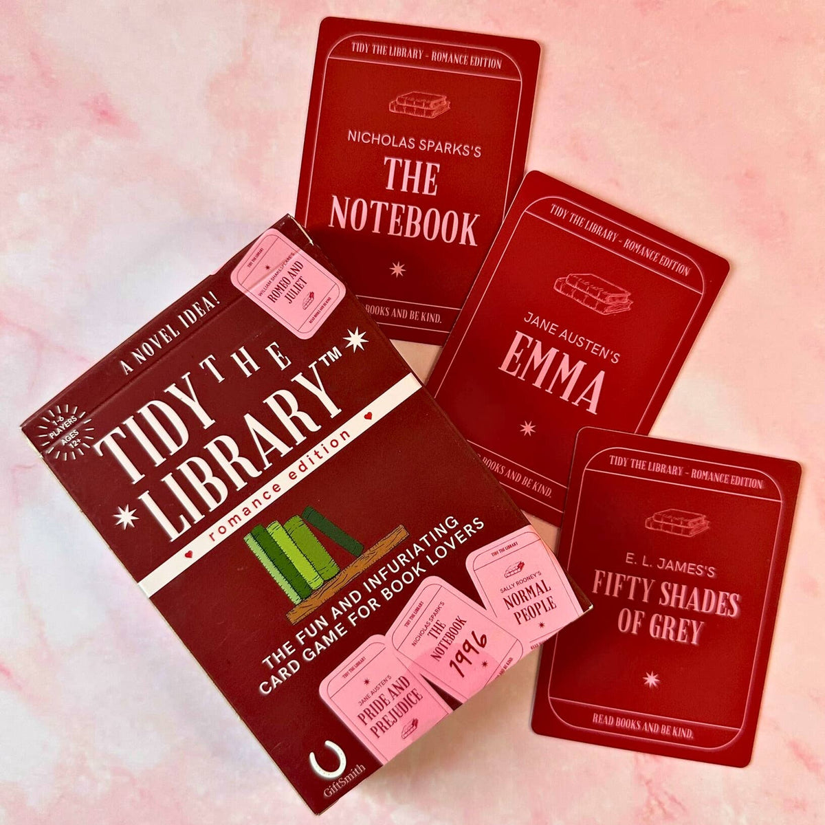 TIDY THE LIBRARY: The Romance Edition - Bookish Card Game BookGeek