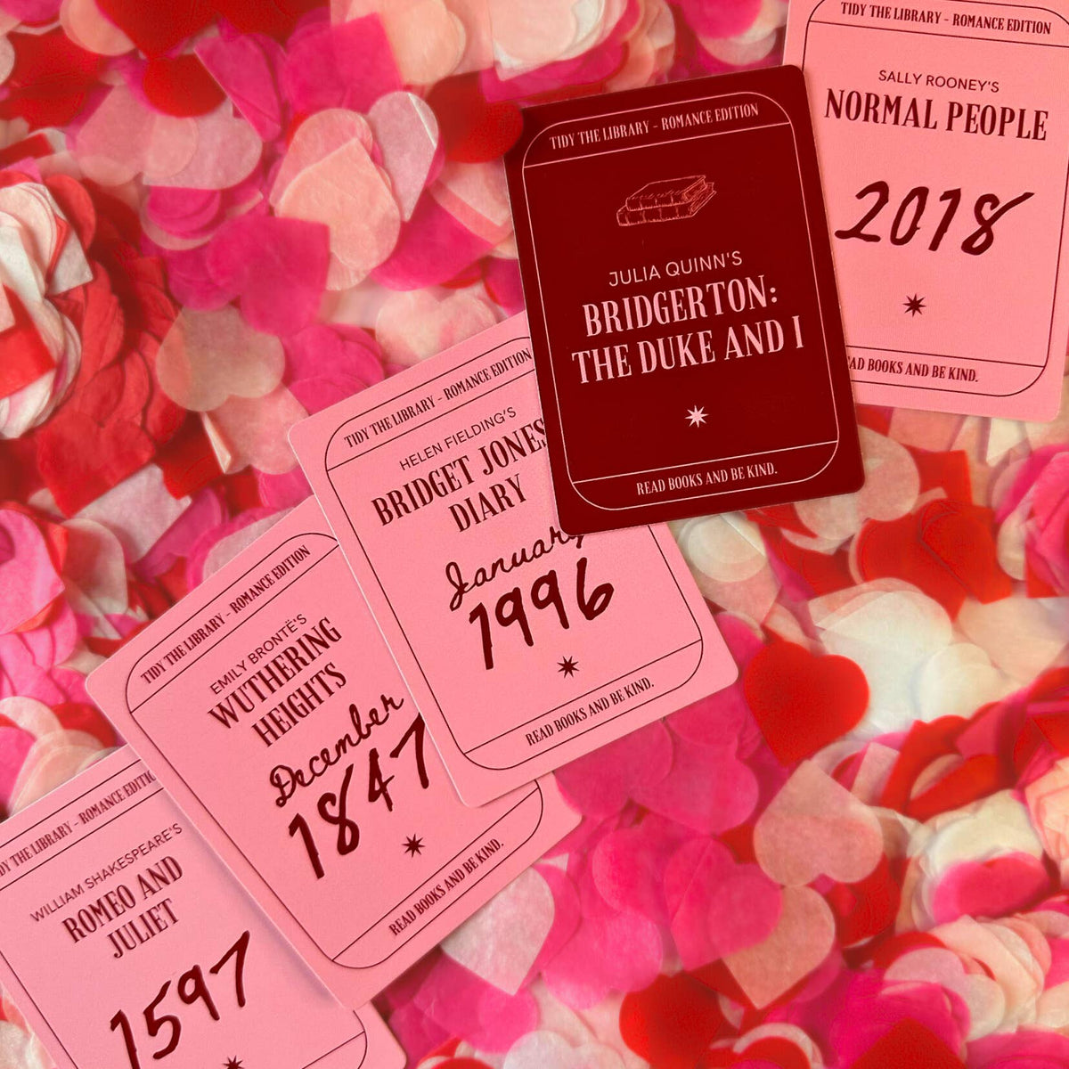 TIDY THE LIBRARY: The Romance Edition - Bookish Card Game BookGeek