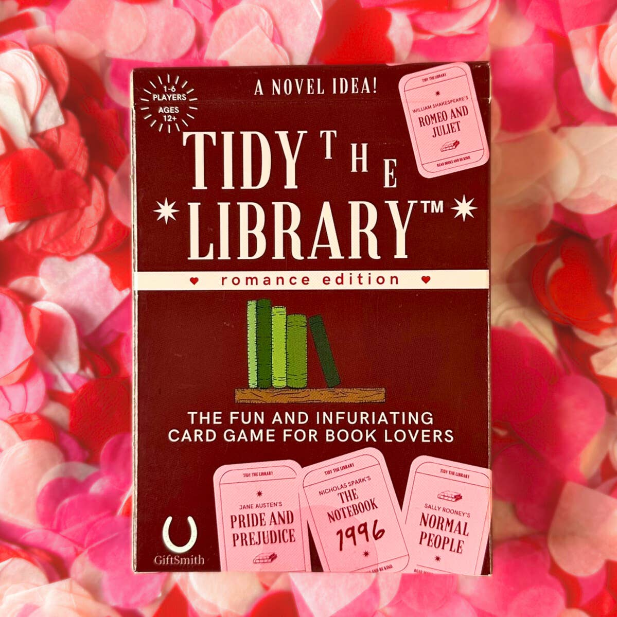 TIDY THE LIBRARY: The Romance Edition - Bookish Card Game BookGeek