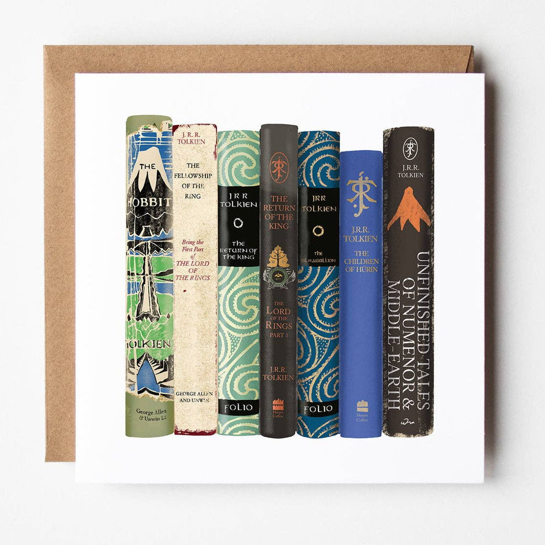 Tolkien - blank greetings card BookGeek