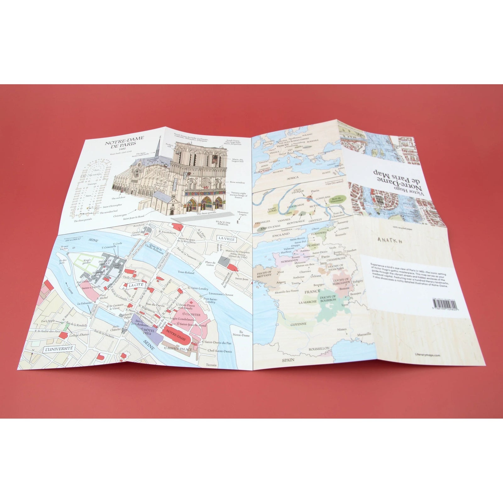 Victor Hugo: Notre-Dame de Paris Map BookGeek