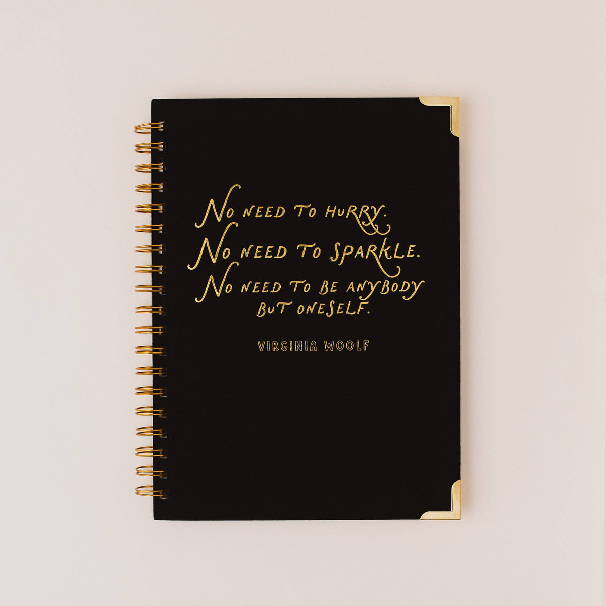 VIRGINIA WOOLF Literary Quote Linen Spiral Notebook BookGeek