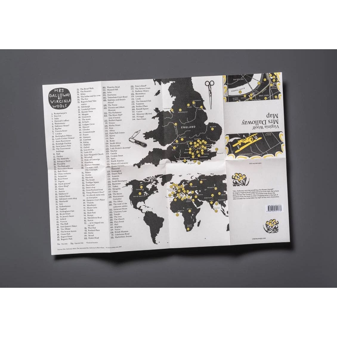 Virginia Woolf: Mrs Dalloway Map BookGeek