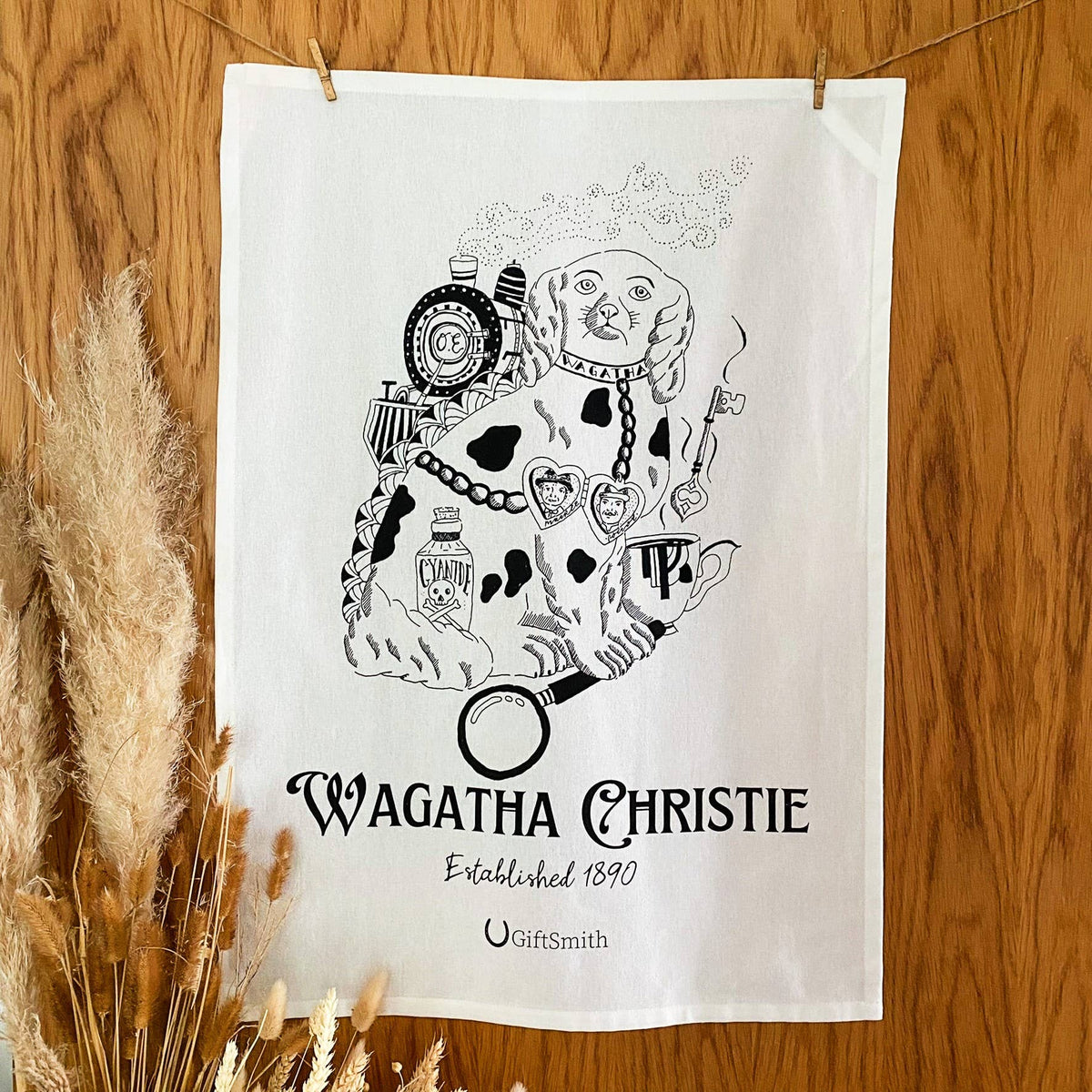Wagatha Christie Tea Towel BookGeek