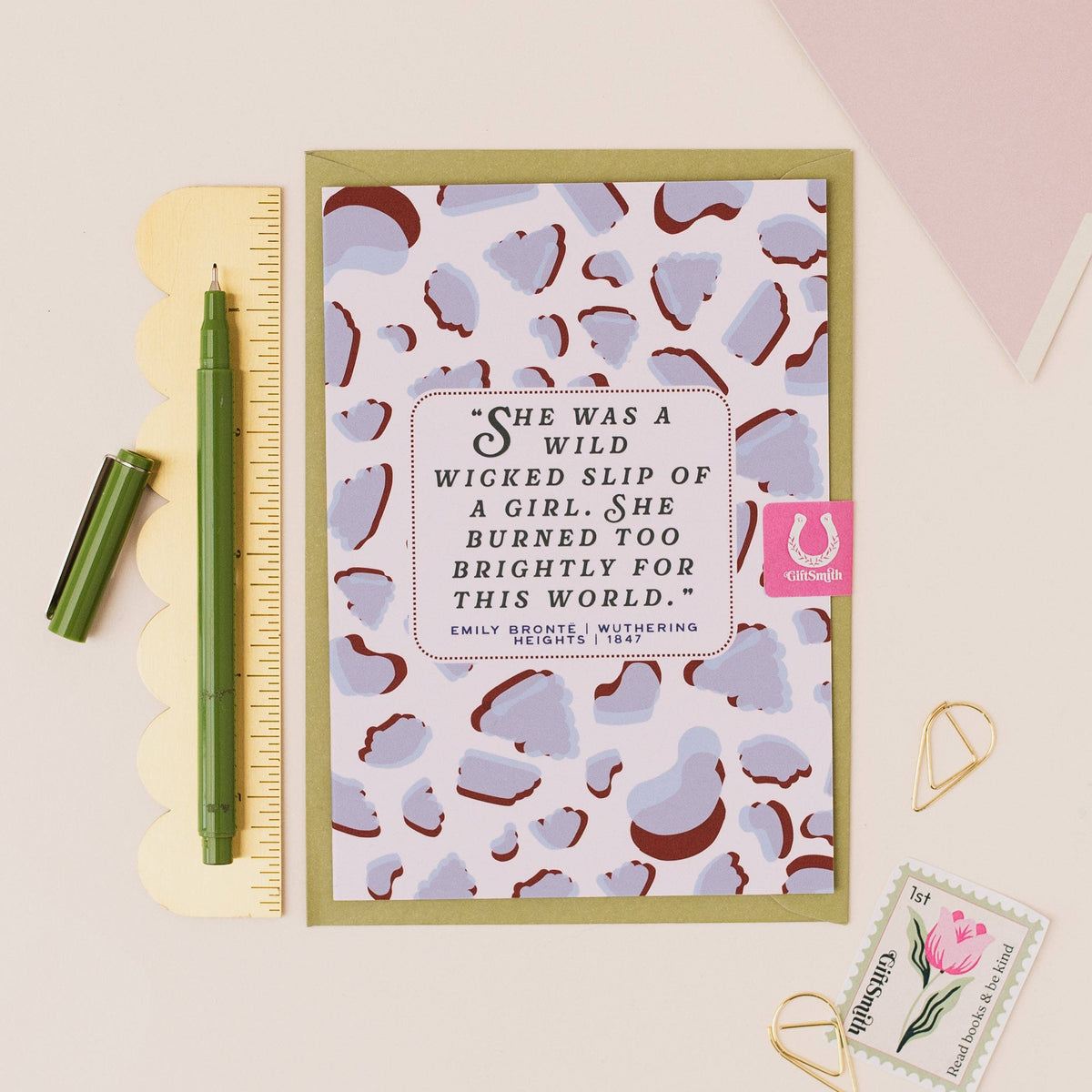 WILD WICKED SLIP OF A GIRL Wuthering Heights Greetings Card BookGeek