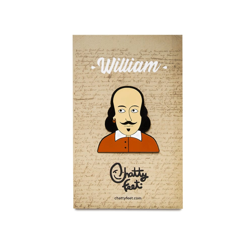 William Enamel Pin BookGeek