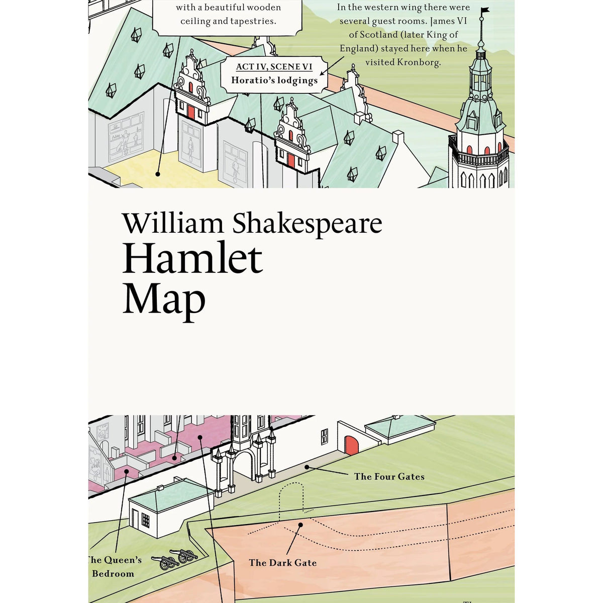 William Shakespeare: Hamlet Map BookGeek