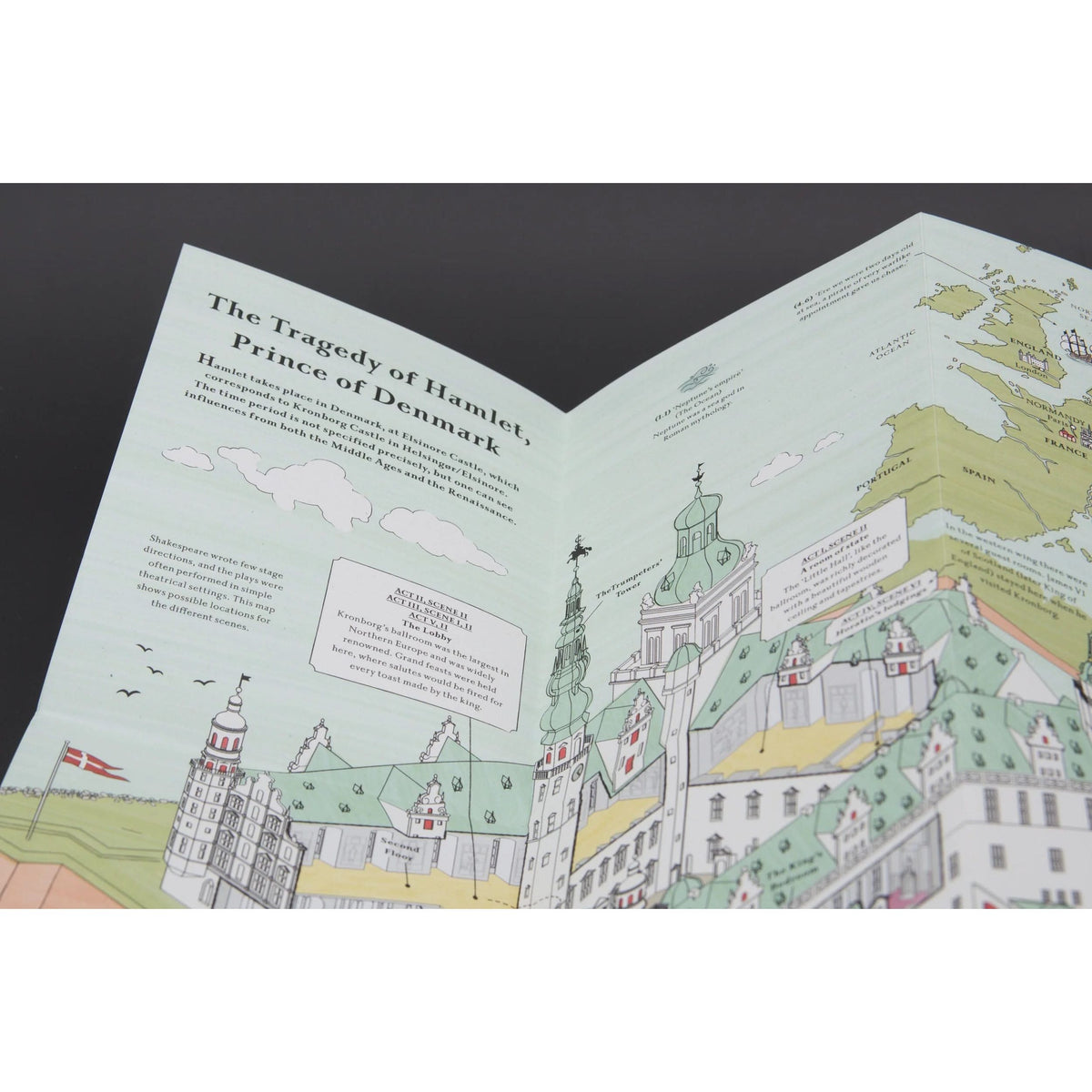 William Shakespeare: Hamlet Map BookGeek