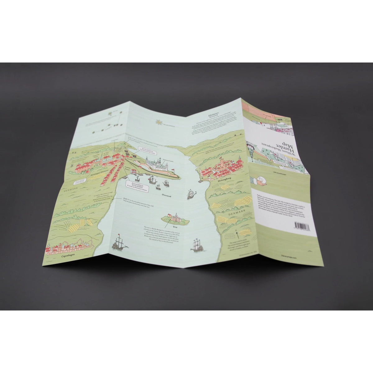 William Shakespeare: Hamlet Map BookGeek