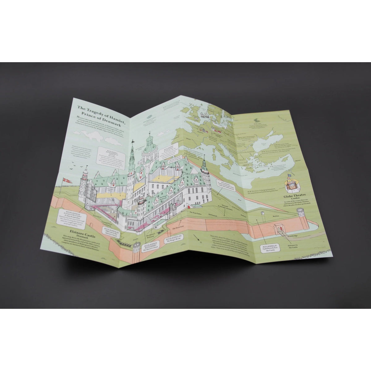William Shakespeare: Hamlet Map BookGeek