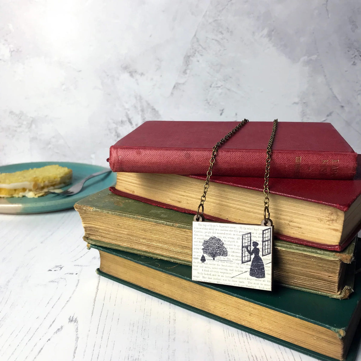 Wives and Daughters Silhouette Necklace BookGeek