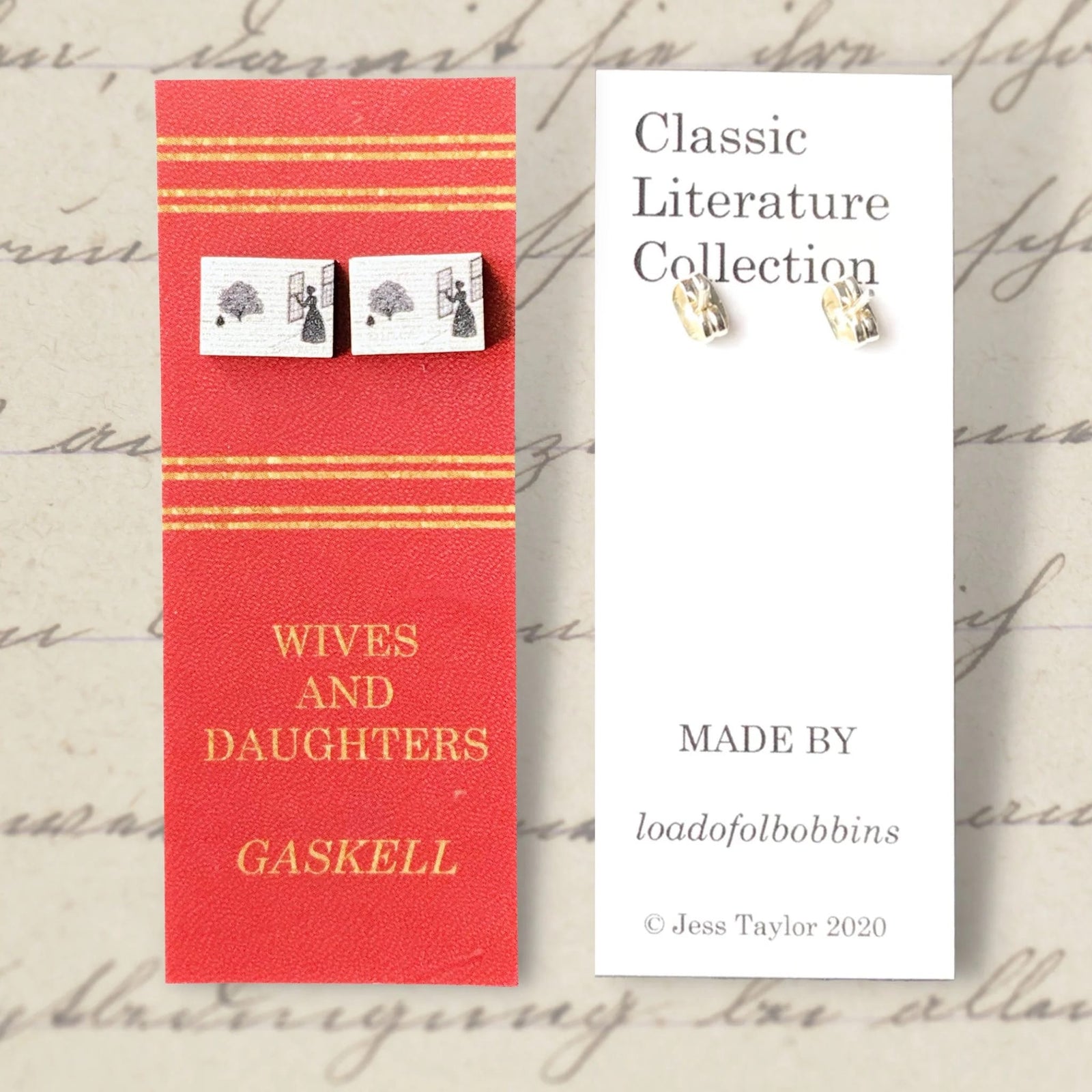 Wives and Daughters Silhouette Stud Earrings BookGeek