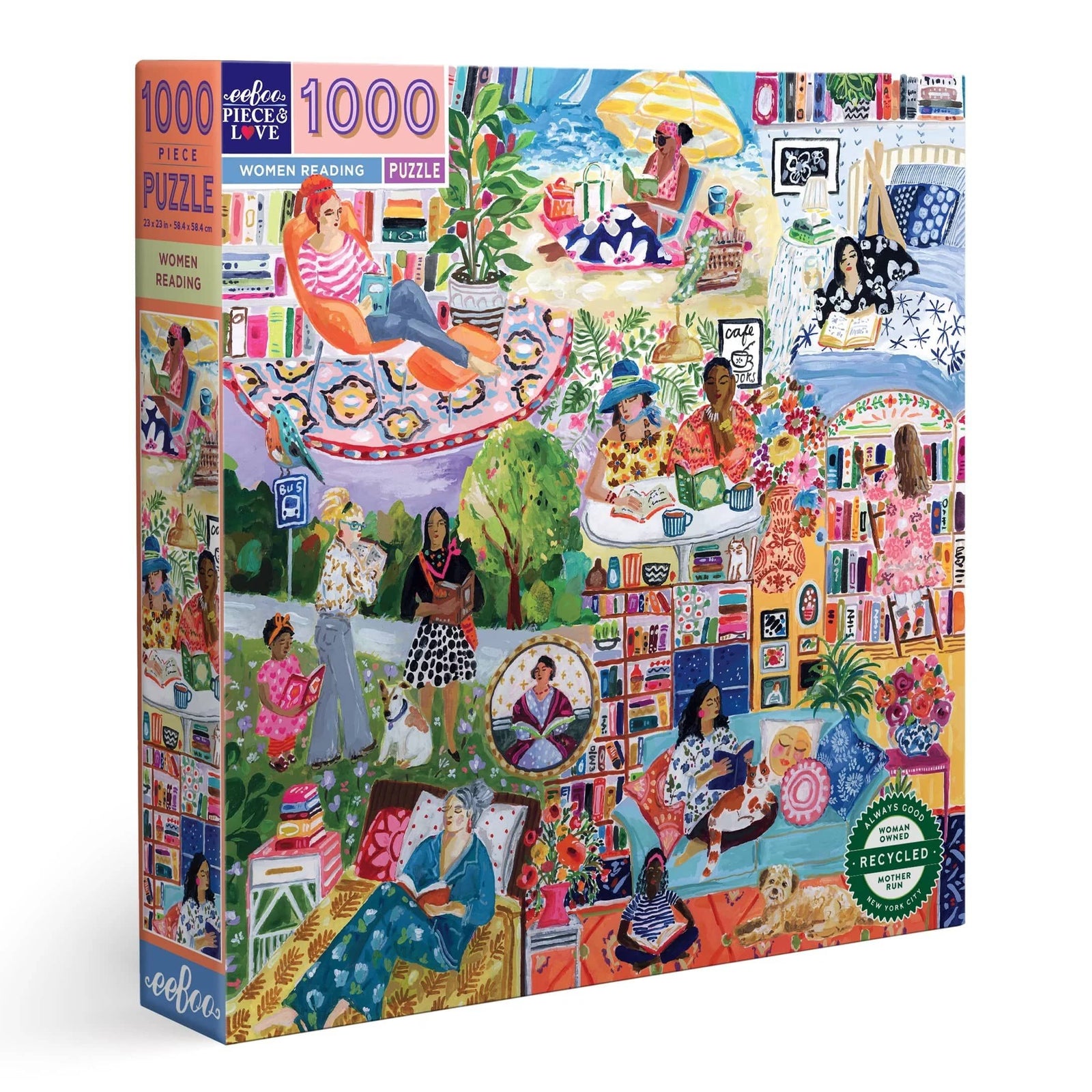 Women Reading Puzzle BookGeek