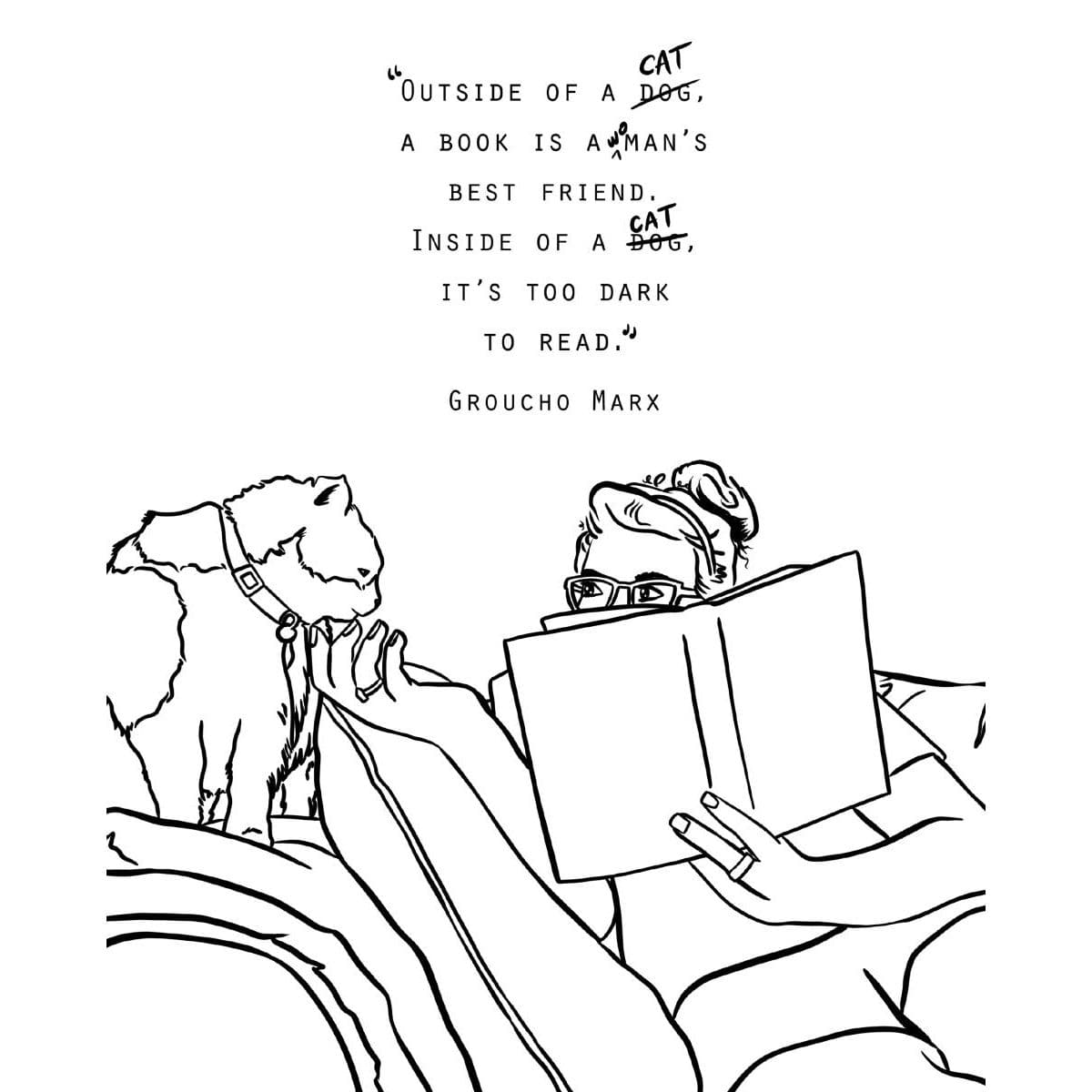 Women Reading with Cats Colouring Activity Book BookGeek