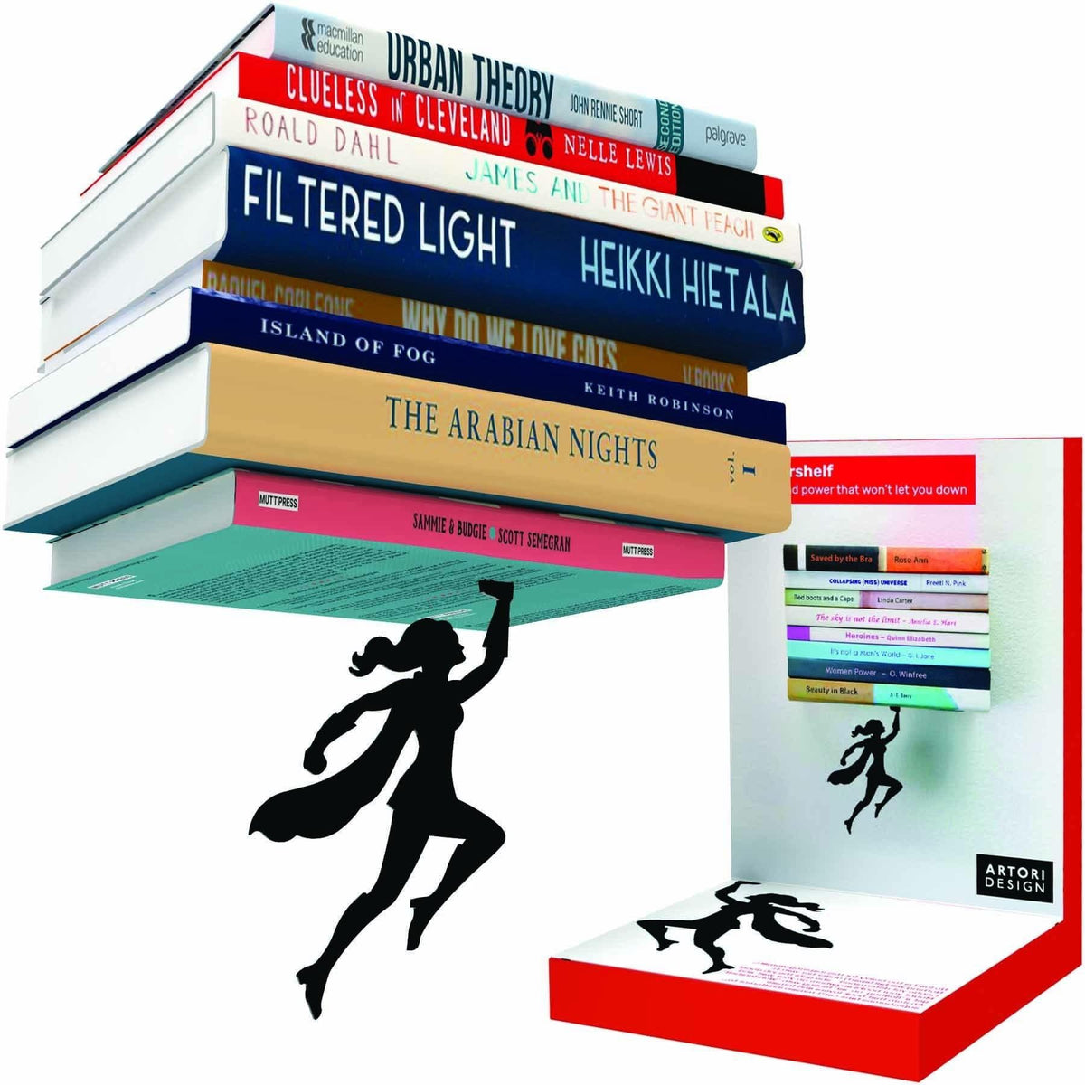 Wondershelf Floating Bookshelf BookGeek