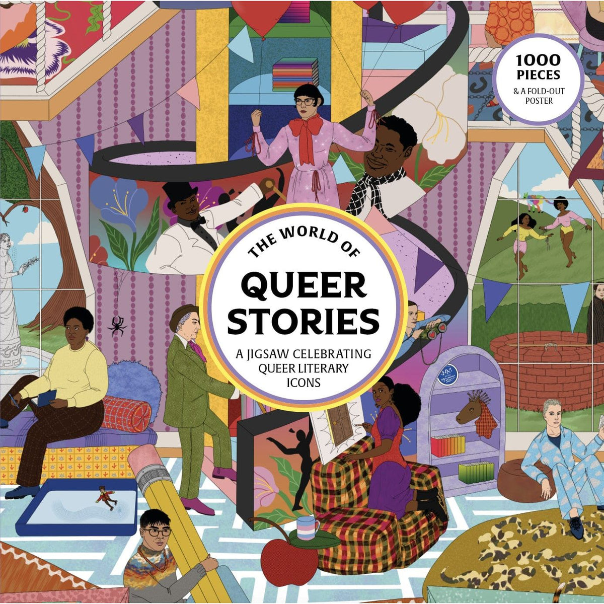 World of Queer Stories Jigsaw Puzzle BookGeek