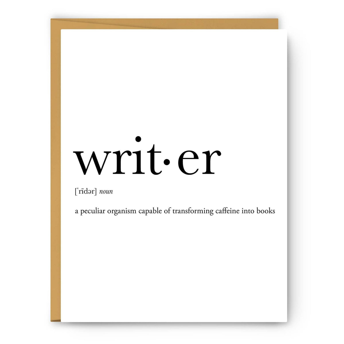 Writer Definition - Literary Everyday Card BookGeek