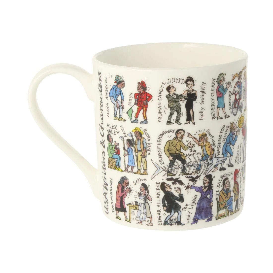 Writers and Characters Mug USA BookGeek