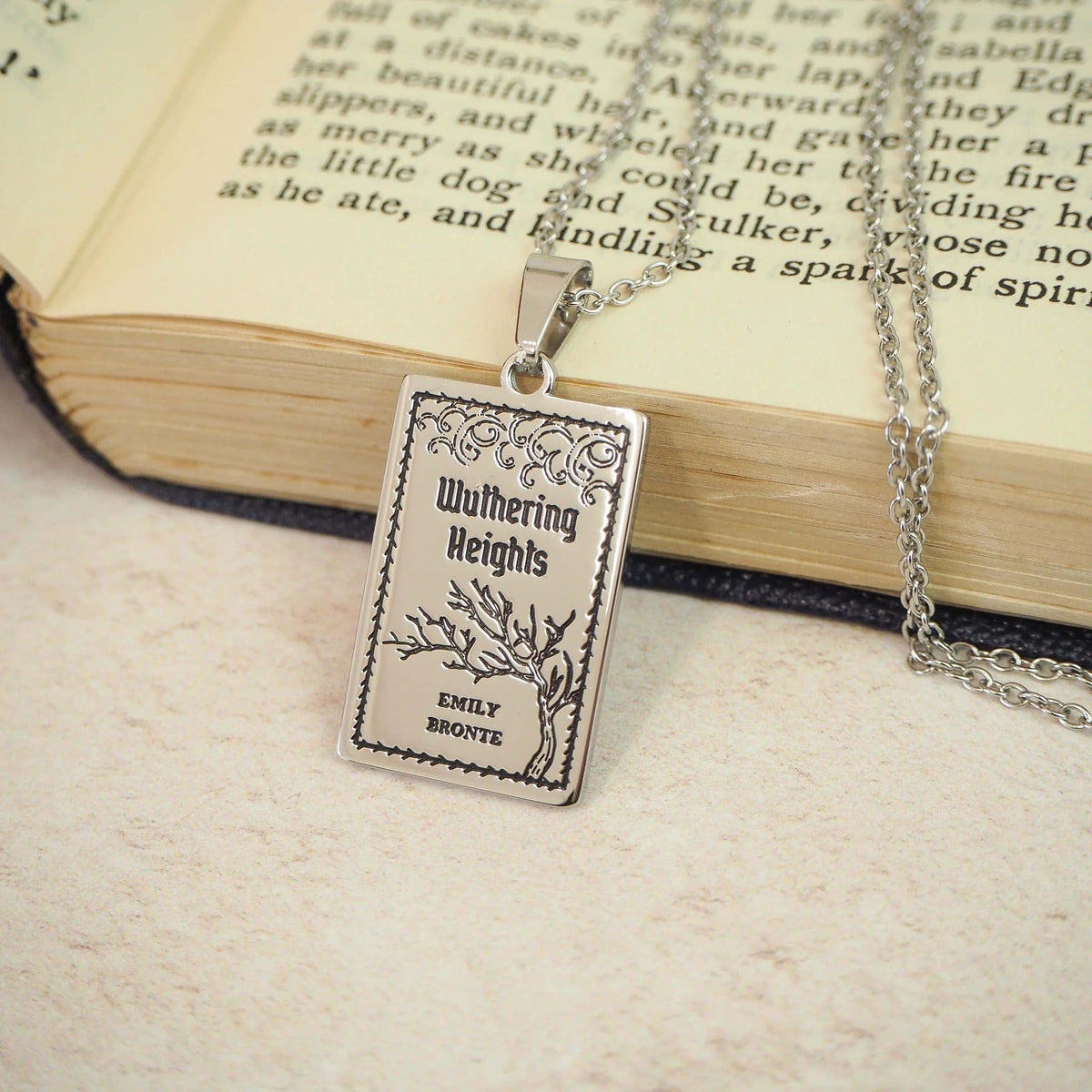Wuthering Heights Book Necklace BookGeek