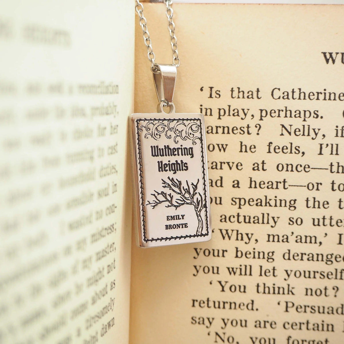Wuthering Heights Book Necklace BookGeek