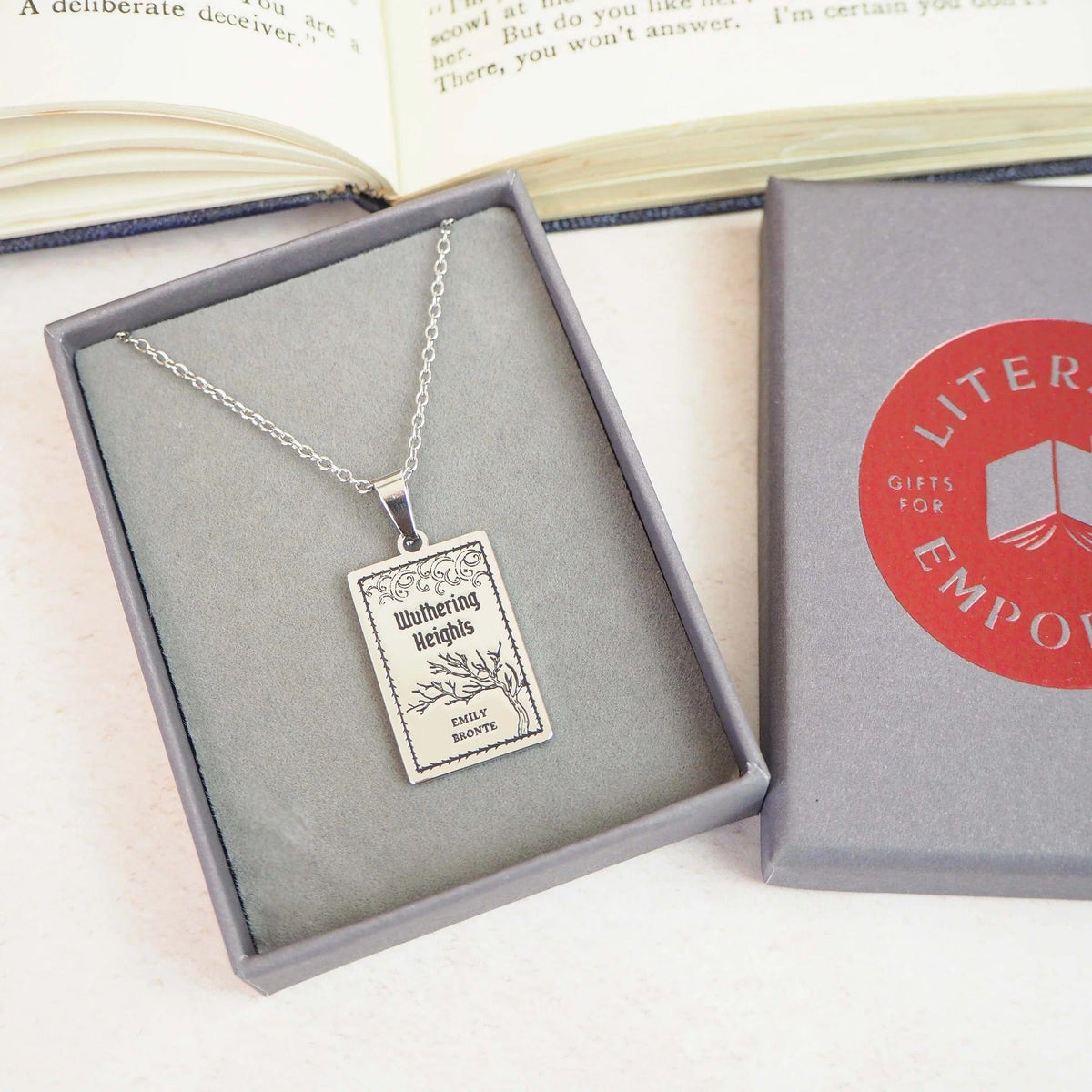 Wuthering Heights Book Necklace BookGeek