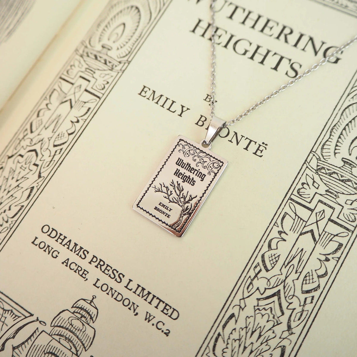 Wuthering Heights Book Necklace BookGeek