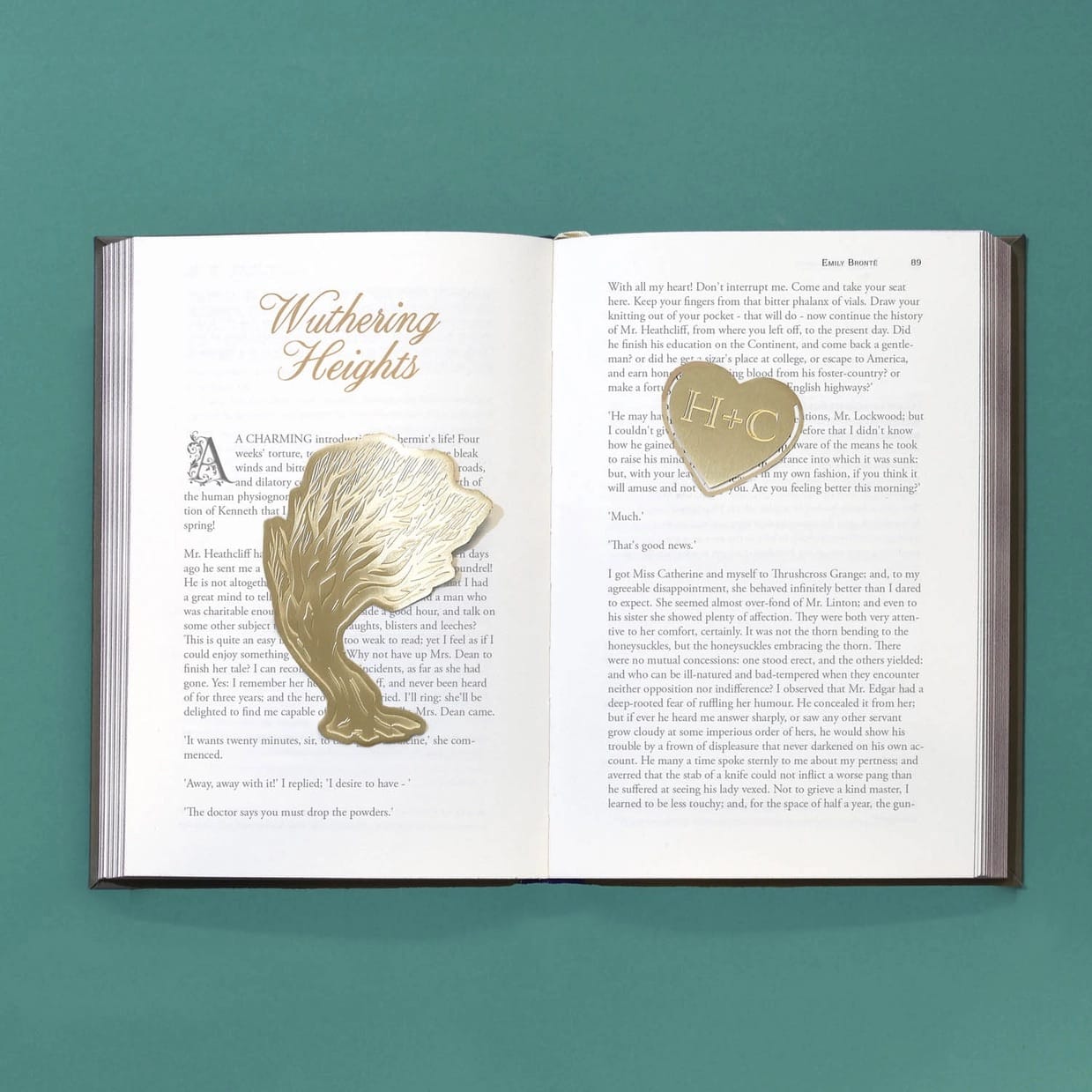 Wuthering Heights Brass Bookmarks BookGeek