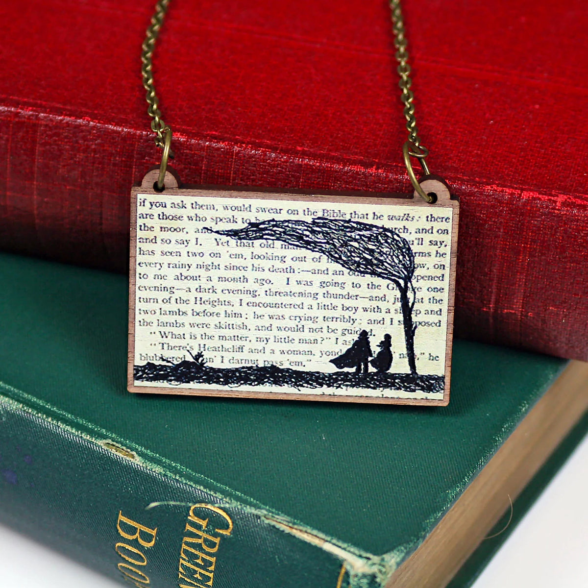 Wuthering Heights Silhouette Necklace BookGeek
