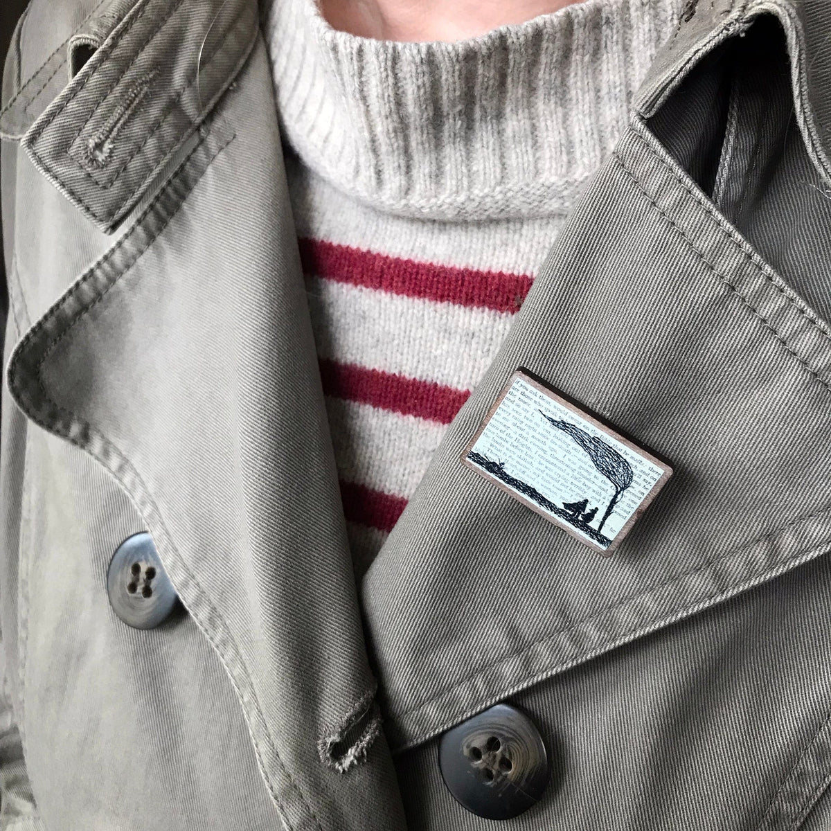 Wuthering Heights Silhouette Pin BookGeek