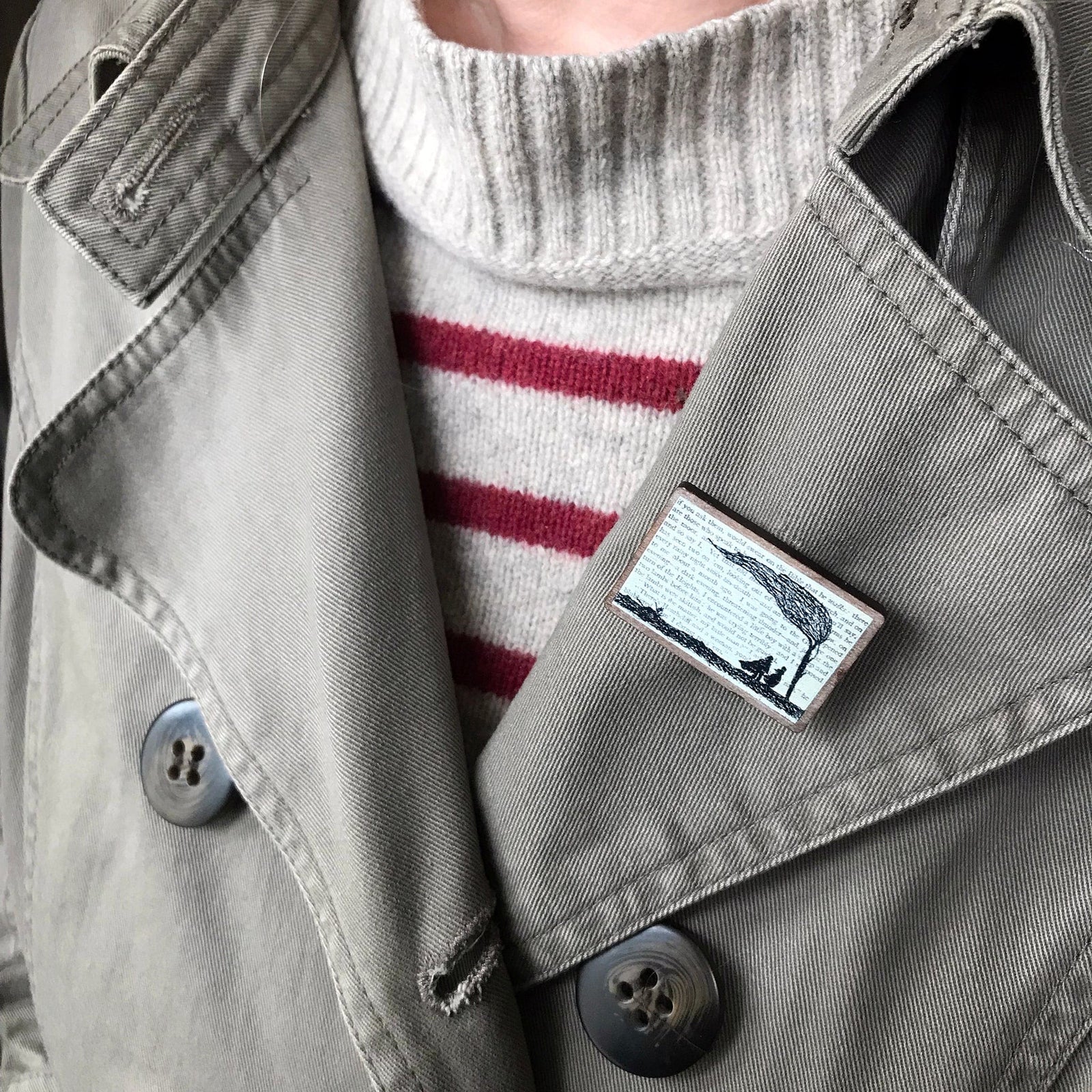 Wuthering Heights Silhouette Pin BookGeek
