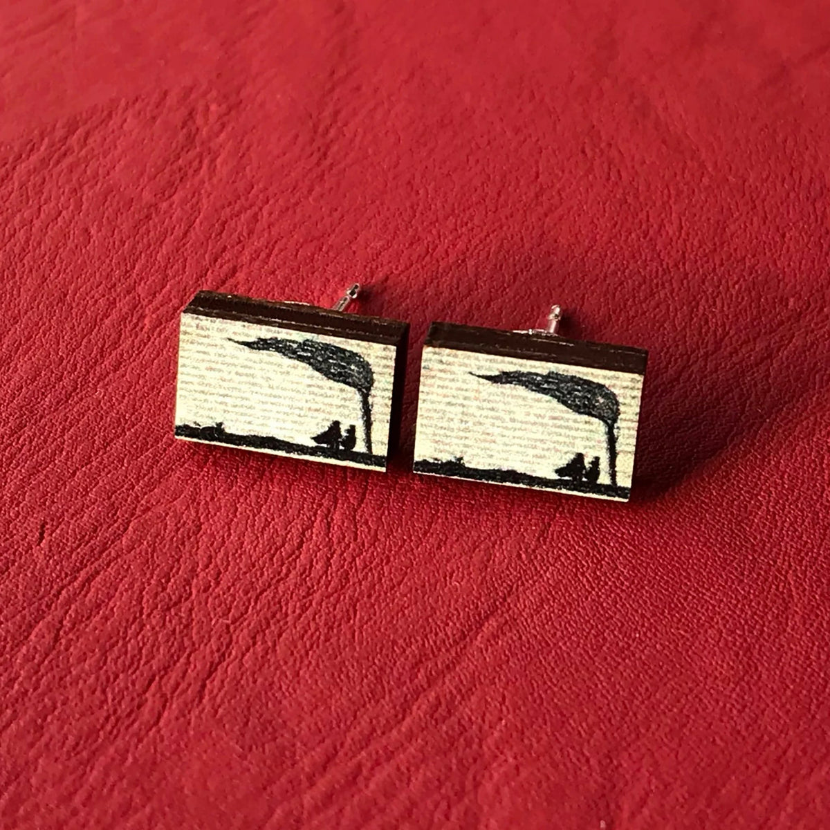 Wuthering Heights Silhouette Stud Earrings BookGeek