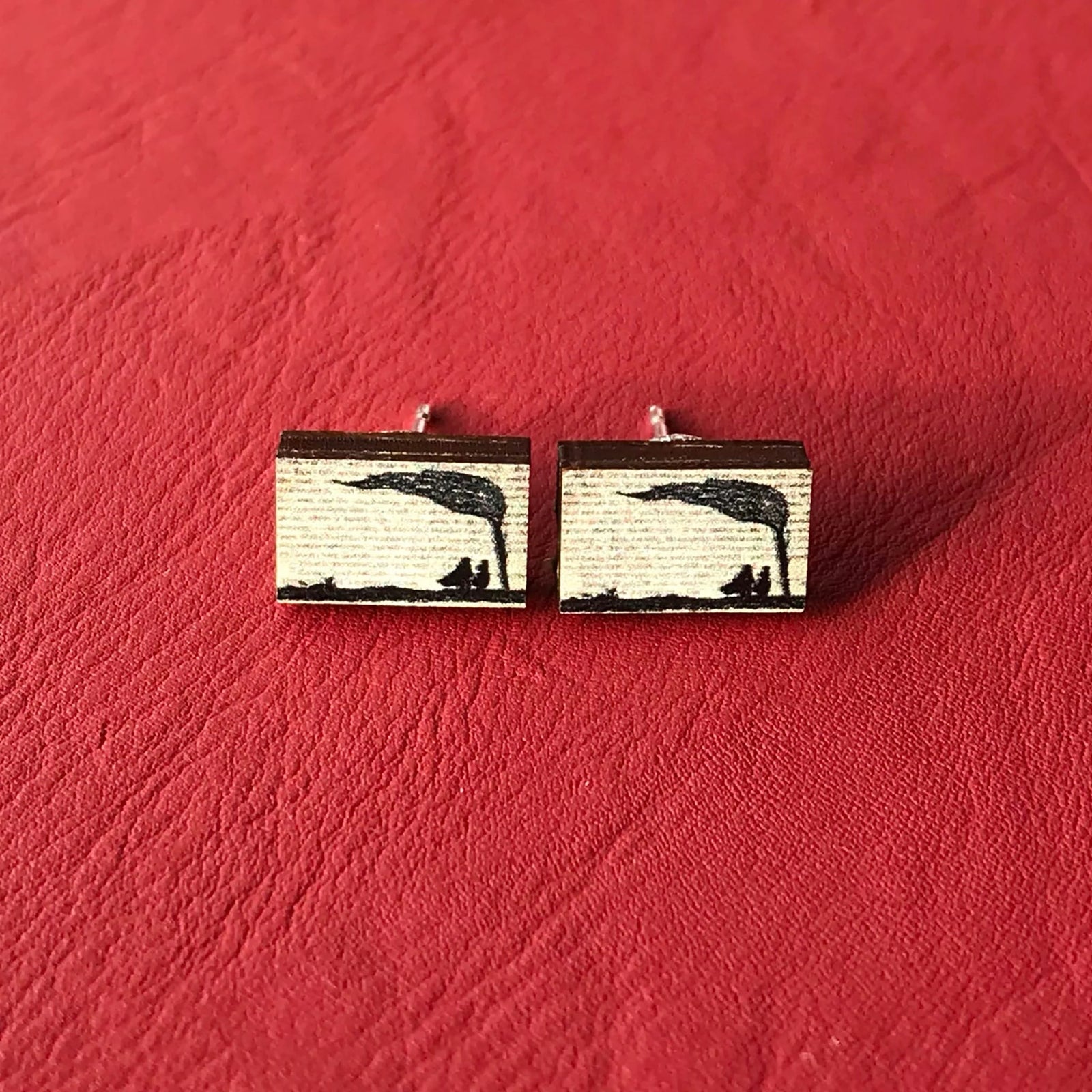 Wuthering Heights Silhouette Stud Earrings BookGeek
