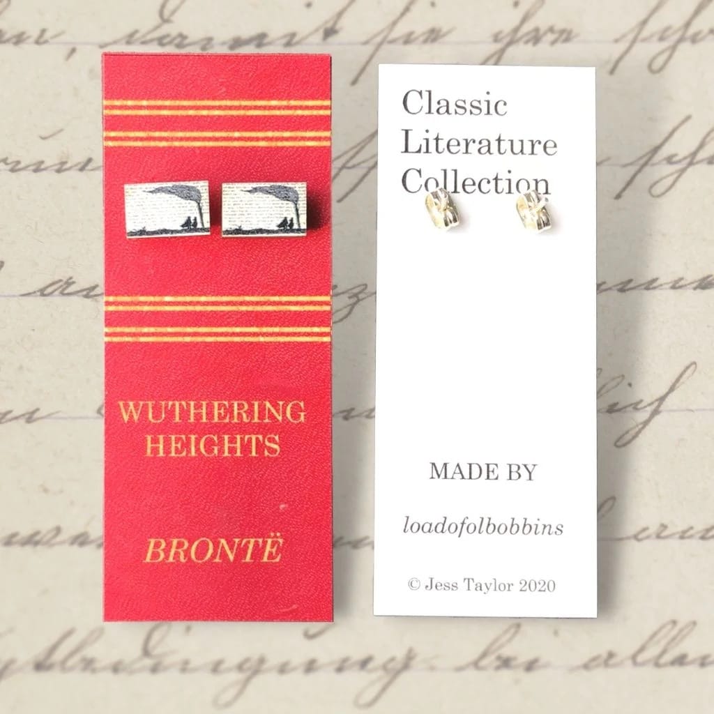 Wuthering Heights Silhouette Stud Earrings BookGeek